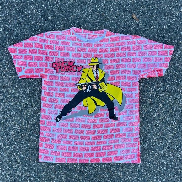 Other - Vintage 1990 Dick Tracy 
All Over Print Tshirt